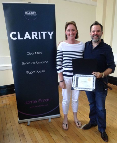 Louise O’Dalaigh receiving her Clarity Coach Certificate